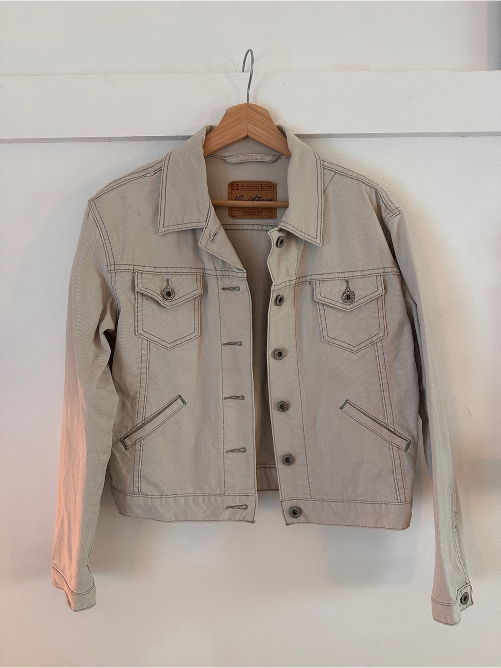 Signature by Levi Strauss Light Beige Jean Jacket